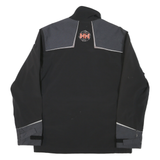 HELLY HANSEN Mens Black & Grey Zip Jacket S Polyester Blend Outdoor Casual