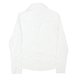 CAMOMILLA Mens White Cotton Blend Shirt XS Classic Button Front Casual