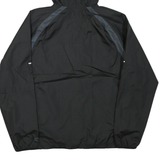 STARTER Mens Black Zip Hooded Sweatshirt L Polyester Blend Lightweight