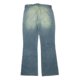 DIESEL Womens Blue Regular Flared Denim Medium W28 L31 Classic Cotton Blend Zip