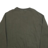 CHAMPION Mens Green Crew Neck 2XL Sweatshirt Cotton Blend Casual Pullover