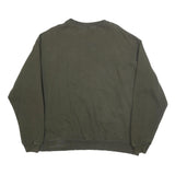 CHAMPION Mens Green Crew Neck 2XL Sweatshirt Cotton Blend Casual Pullover