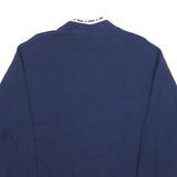 GOPHER Womens Navy Sweatshirts Crew Neck L Nautical Embroidered Cotton Blend