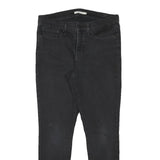 LEVI'S 311 Womens Slim Black Denim Medium Wash Jeans W32 L29 Slim Fit Zip