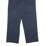 TOMMY HILFIGER Mens Cotton Blend Navy Blue Regular Fit Straight Leg Trousers W30