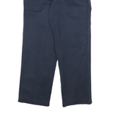 TOMMY HILFIGER Mens Cotton Blend Navy Blue Regular Fit Straight Leg Trousers W30