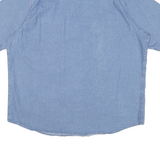 WRANGLER Mens Blue Short Sleeve Work Shirt 2XL Cotton Blend Casual Button Pocket
