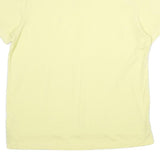 CHAPS Mens Yellow Short Sleeve Plain Polo Shirt L Cotton Casual Summer