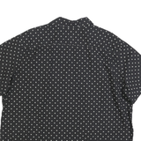 LEVI'S Mens Black & White Cotton Blend Printed Shirt 2XL Short Sleeve Casual