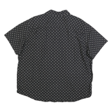 LEVI'S Mens Black & White Cotton Blend Printed Shirt 2XL Short Sleeve Casual