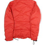COLUMBIA Womens Red Outdoor Jacket L Polyester Quilted Warm Hooded Zip