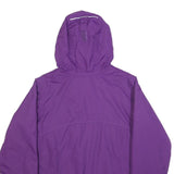 COLUMBIA Womens Purple & Lilac Outdoor Jacket L Nylon Plain Hooded Zip Fasten