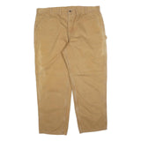 CARHARTT Mens Jeans Beige Relaxed Straight Denim W44 L30 Workwear Zip Closure
