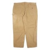 CARHARTT Mens Jeans Beige Relaxed Straight Denim W44 L30 Workwear Zip Closure
