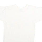 CHAMPION Mens White Garlands Michigan Graphic T-Shirt L Short Sleeve Crew Neck