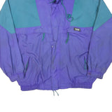 RUGGED TERRAIN Mens Purple & Teal Outdoor Jacket L Polyester Blend Zip