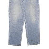 DICKIES Mens Light Blue Regular Fit Straight Denim Jeans W34 L31 Workwear