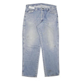 DICKIES Mens Light Blue Regular Fit Straight Denim Jeans W34 L31 Workwear