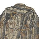 PRO GEAR Mens Brown Camouflage Shirt L Cotton Blend Casual Long Sleeve