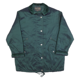 FORECASTER Womens Green Jacket M Polyester Blend Plain Zip Casual Outdoor Warm
