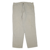 CARHARTT Mens Regular Fit Beige Denim Jeans W40 L32 Workwear Utility Zip