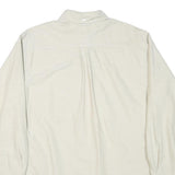TOMMY HILFIGER Mens Beige Button Down Shirt S Cotton Casual Classic Long Sleeve