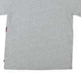 LEVI'S Mens Grey Blue & Red Graphic T-Shirt XS Short Sleeve Crew Neck Cotton