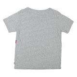 LEVI'S Mens Grey Blue & Red Graphic T-Shirt XS Short Sleeve Crew Neck Cotton