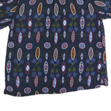 EXHAUST Mens Blue & Red Cotton Printed Shirt XL Summer Casual