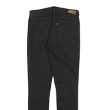LEVI'S Womens Slim Black Jeans Denim W28 L31 Stylish Zip Cotton Blend