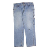 DICKIES Mens Regular Fit Blue Denim Straight Jeans W36 L28 Workwear Style