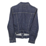 GAS Womens Blue Denim Jacket M Cotton Button Classic Casual Stylish