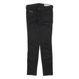 DIESEL Womens Slim Black Denim Jeans W28 L30 Cotton Blend Zip Casual Stylish