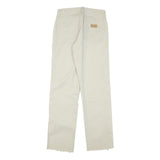 WRANGLER Mens Regular Fit Jeans White Cotton Blend W26 L28 Zip Tailored Casual