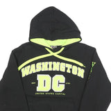 DC Mens Black Hoodie S Washington DC Cotton Blend Pullover Hooded Sweatshirt