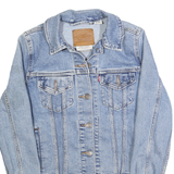 LEVI'S Womens Blue Denim Jacket S Cotton Button Closure Classic Fit Lightweight