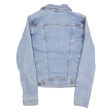 LEVI'S Womens Blue Denim Jacket S Cotton Button Closure Classic Fit Lightweight