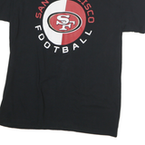 GILDAN Mens Black San Francisco Football Graphic T-Shirt M Short Sleeve Crew