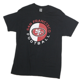 GILDAN Mens Black San Francisco Football Graphic T-Shirt M Short Sleeve Crew