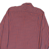CAMEL ACTIVE Mens Red & Blue Check Shirt M Cotton Blend Casual Long Sleeve