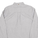 CARHARTT Mens Grey Button-Down Cotton Blend Shirt L Casual Workwear Durable
