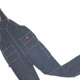 DICKIES Mens Blue Cotton Dungarees Regular Fit Workwear S W32 L31 Durable
