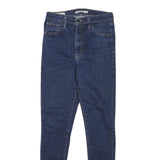 LEVI'S Womens Slim Fit Skinny Blue Denim Jeans W26 L28 Zip Cotton Blend