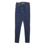 LEVI'S Womens Slim Fit Skinny Blue Denim Jeans W26 L28 Zip Cotton Blend