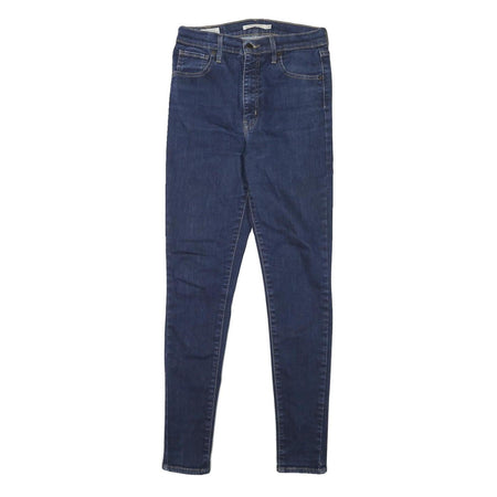 LEVI'S Womens Slim Fit Skinny Blue Denim Jeans W26 L28 Zip Cotton Blend