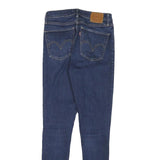 LEVI'S Womens Slim Fit Skinny Blue Denim Jeans W26 L28 Zip Cotton Blend