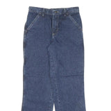 WRANGLER Mens Blue Regular Straight Denim Medium W28 L29 Carpenter Jeans Zip