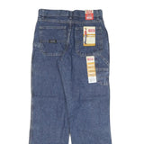 WRANGLER Mens Blue Regular Straight Denim Medium W28 L29 Carpenter Jeans Zip