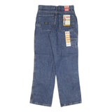 WRANGLER Mens Blue Regular Straight Denim Medium W28 L29 Carpenter Jeans Zip