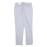 GAP Womens Cotton Blend Light Blue Slim Straight Trousers W30 L30 Casual Chic